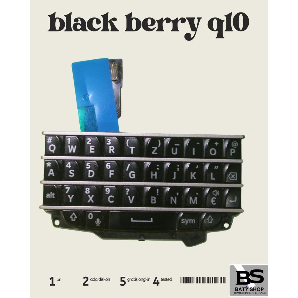 คีย์บอร์ด BlackBerry Q10 querty bb q10