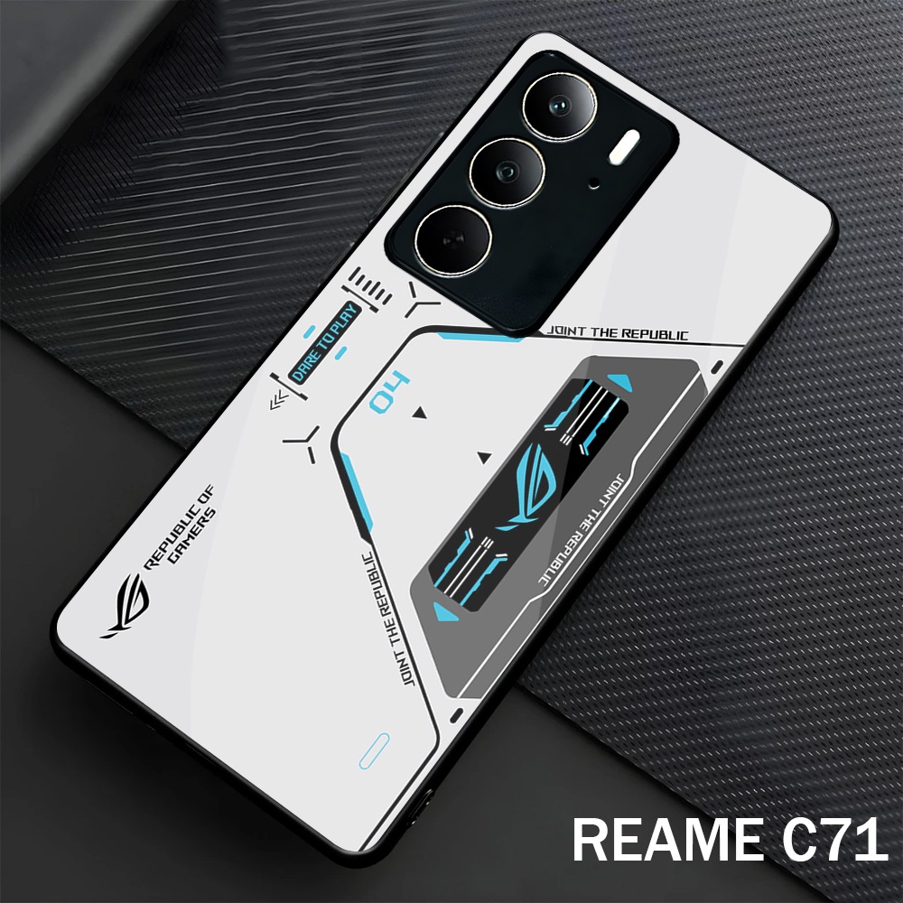 Softcase Glass Glossy สําหรับ Realme C73 C75 C71 ปลอก Hp Realme C73 C75 C71-Case Protector Hp Realme