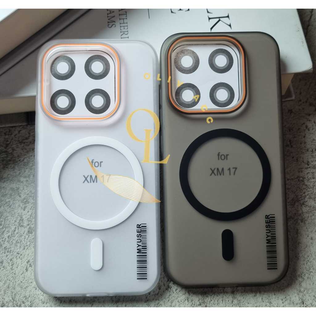 Xiaomi 14T 14T pro 17 17 ultra Matte Case Magsafe slim Case บาร์โค้ด Magsafe Case