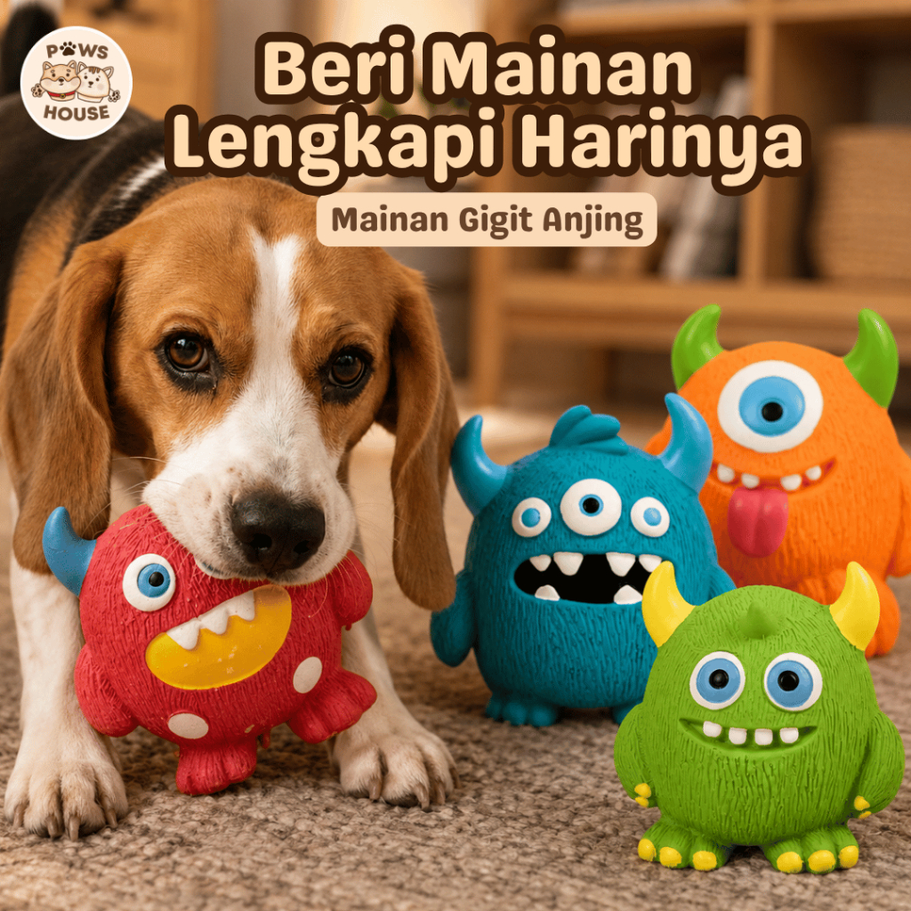 PAWS HOUSE Dog Chew Squeaky Toy