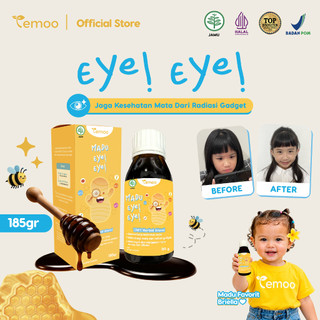 Temoo Eye! Eye! Madu Vitamin 185 gr - Madu Kesehatan Mata Lutein 15 mg Zeaxanthin 5 mg Vitamin A, C, & E Nutrisi Anak Sehat Vitamin Kids - T77