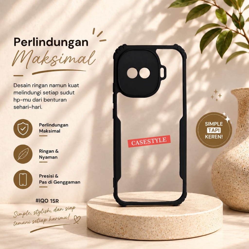 เคส Iqoo 15R Iqoo 15 Iqoo 13 - เคส Fusion Armor เคสกันกระแทก Iqoo 15R Iqoo 15 Iqoo 13 FSN Casestyle
