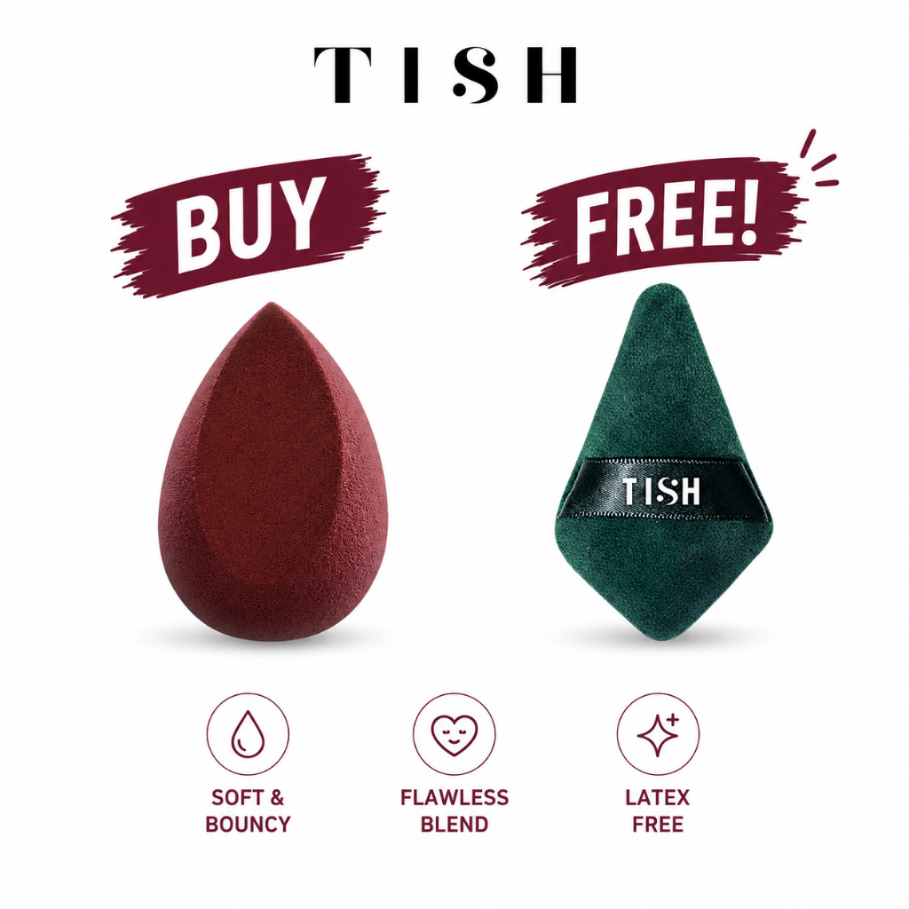 พิเศษ BUY1 GET1 Tishdrop 01/Twindrop (ฟรี Tish Puffy Puff)