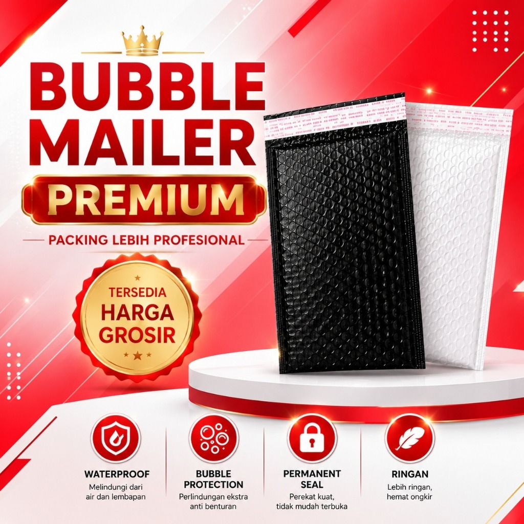 Bubble Mailer Envelope Polymailer Packing Olshop กันน้ํา Bubble Bag Packing Polymailer Bubble PW-18