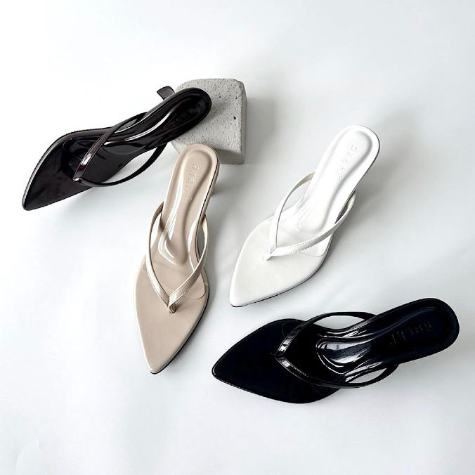ROYALE SIELVIA HEELS | รองเท้าส้นสูงผู้หญิง | รองเท้าแตะส้นตึกปาร์ตี้ | กันลื่น 5ซม
