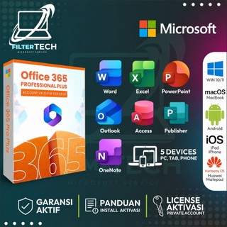 Microsoft 365 Office 365 ProPlus Premium 100% Original Bisa 5 Devices Private