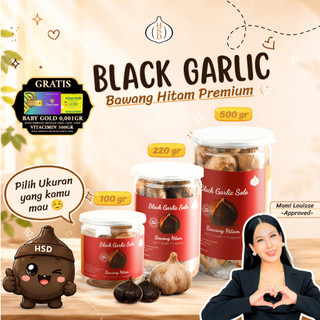 HSD Black Garlic Solo Bawang Hitam Tunggal Premium BPOM Halal Fermentasi 90 Hari