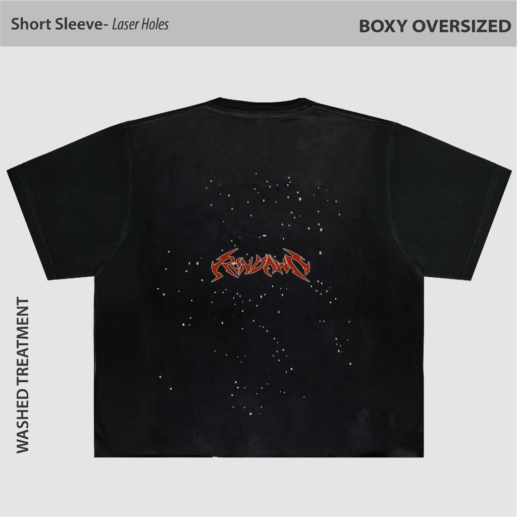 เสื้อยืด Rundawn Unisex BOXY – เสื้อยืดวิ่งวินเทจ – รูปที่ 2