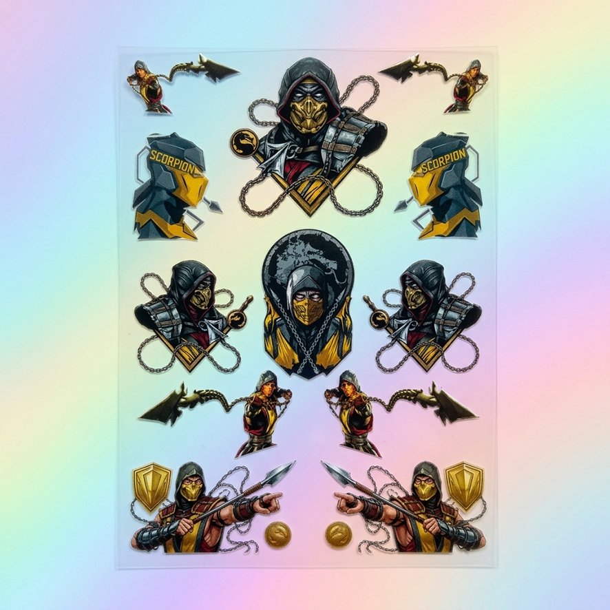 DTF UV Sticker - Mortal Kombat Scorpion