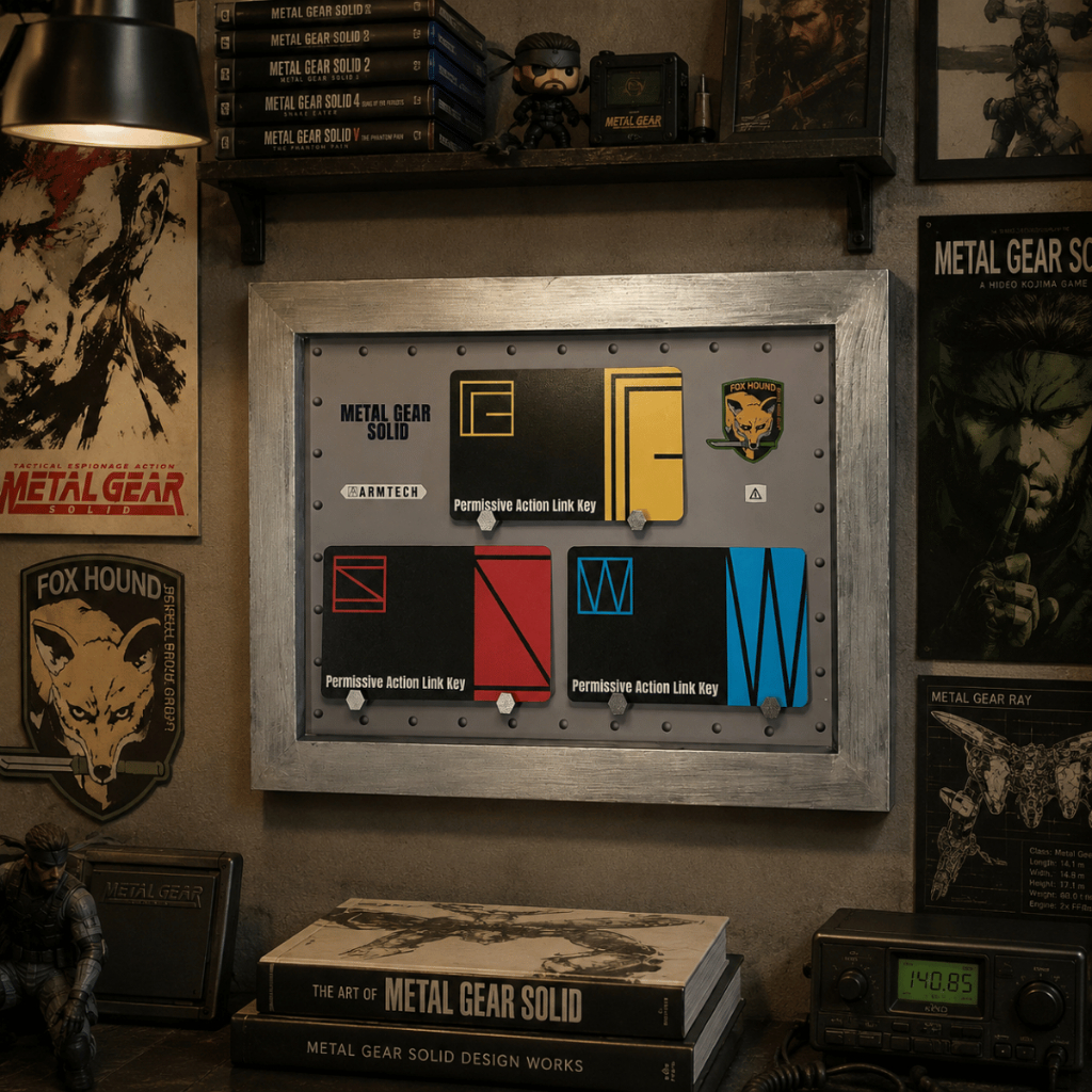 Metal Gear Solid Metal PAL Keycard Set Frame