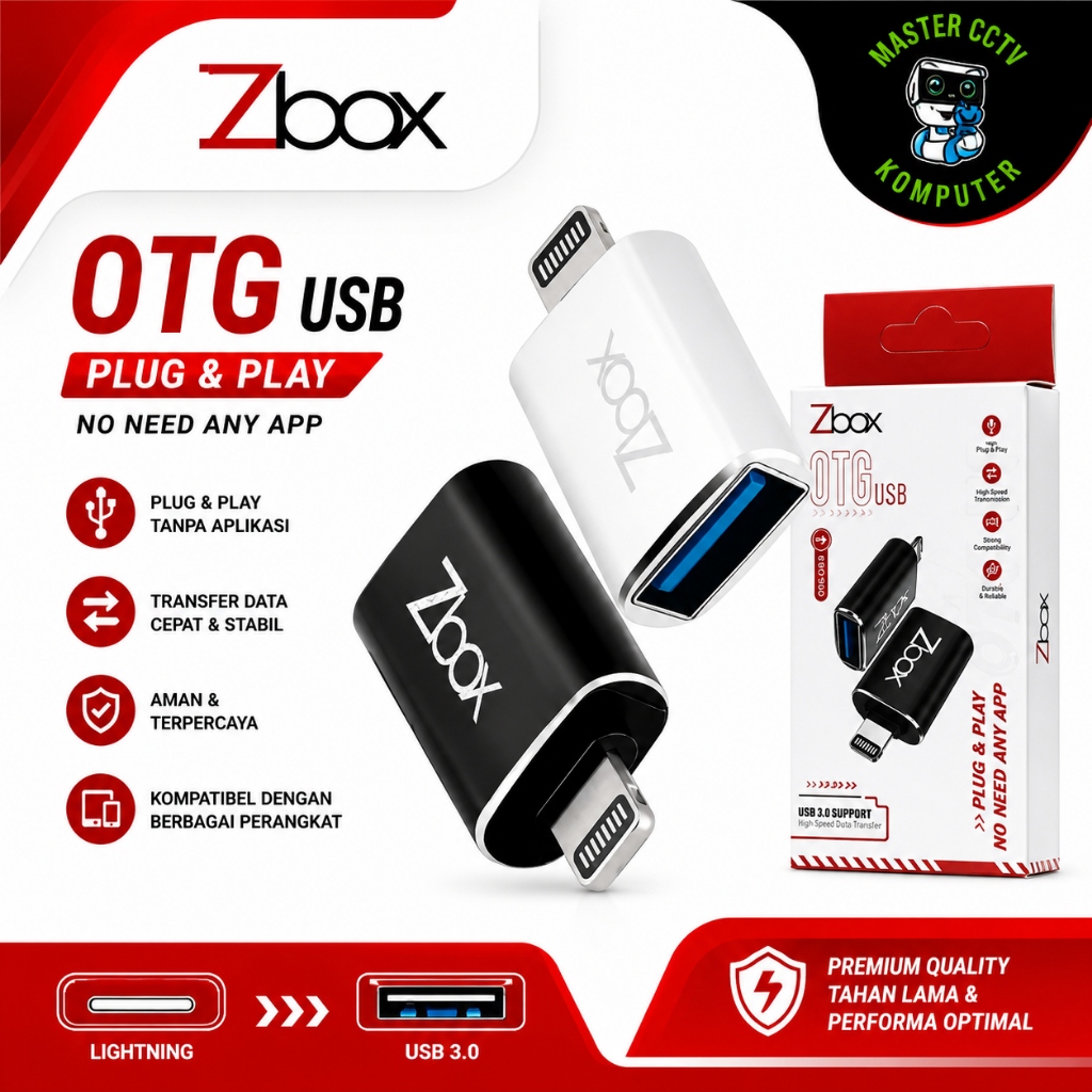 OTG Iphone ZBOX / Mini OTG Iron Metal Iphone