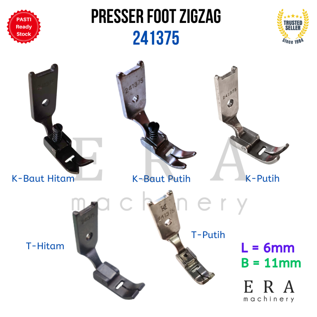 รองเท้าเย็บผ้า ZIGZAG 241375 / ตีนผี ZIGZAG 241375