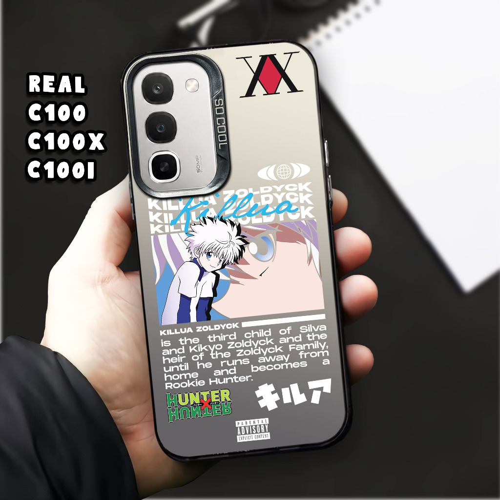 HP IMD HOLOGRAM CASE REALME C100 C100X C100i - HUNTER X HUNTER Motif - HYBRID PLATE SO COOL PREMIUM 