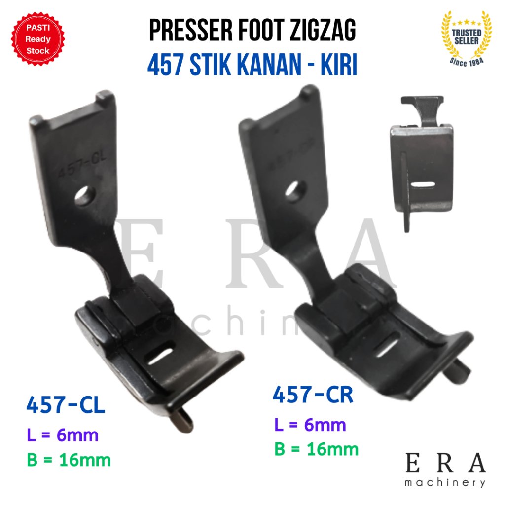 ZIGZAG ตีนผีเย็บผ้า 457 แท่งขวา / ตีนผีแท่งซ้าย ZIGZAG