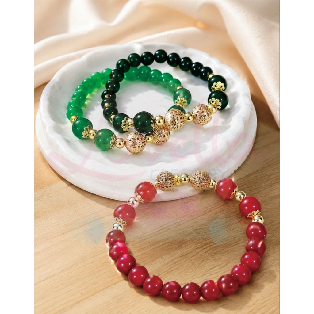 JADE BEAD BRACELET VARIATIONS / BEADS BRACELET