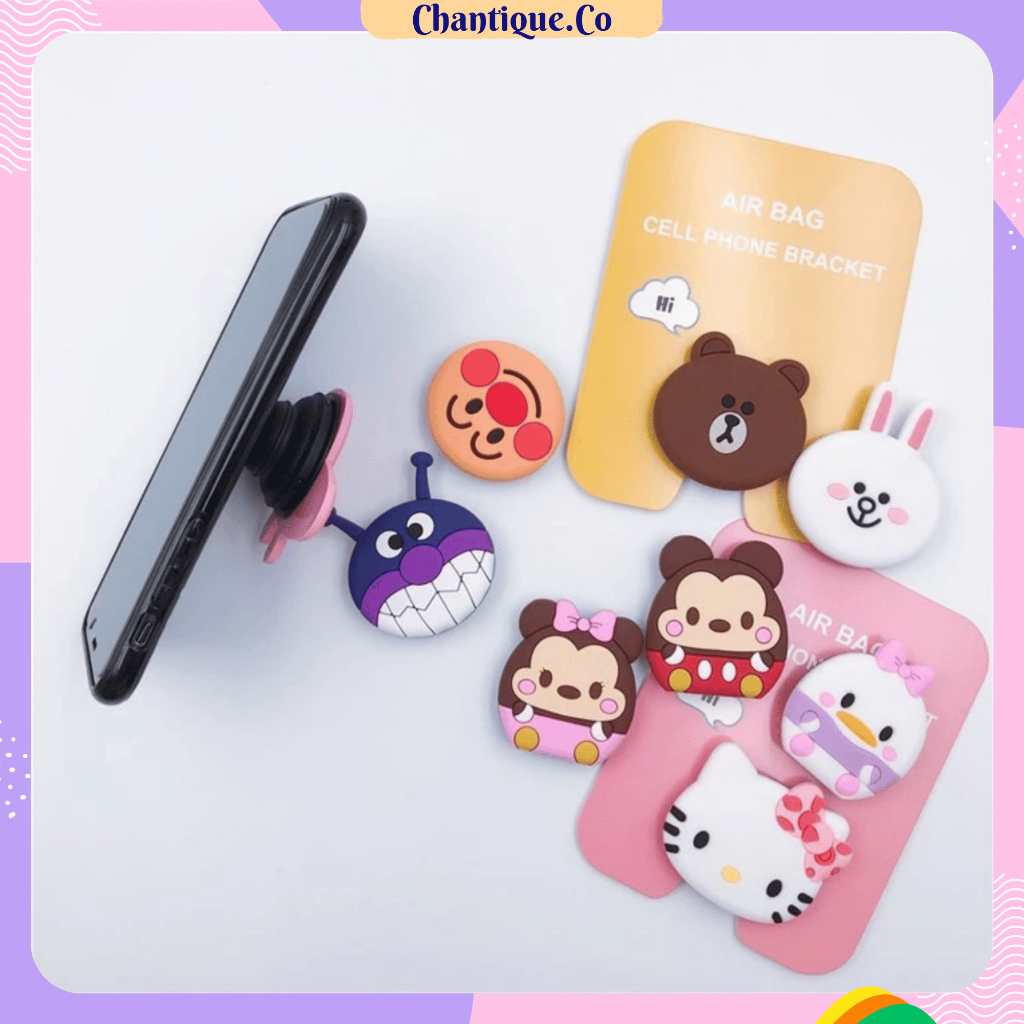 Pop Socket HP 3D Cartoon Character / Pop Socket 3D / HP Grip Accessories / Pop Socket Cute Cartoon C
