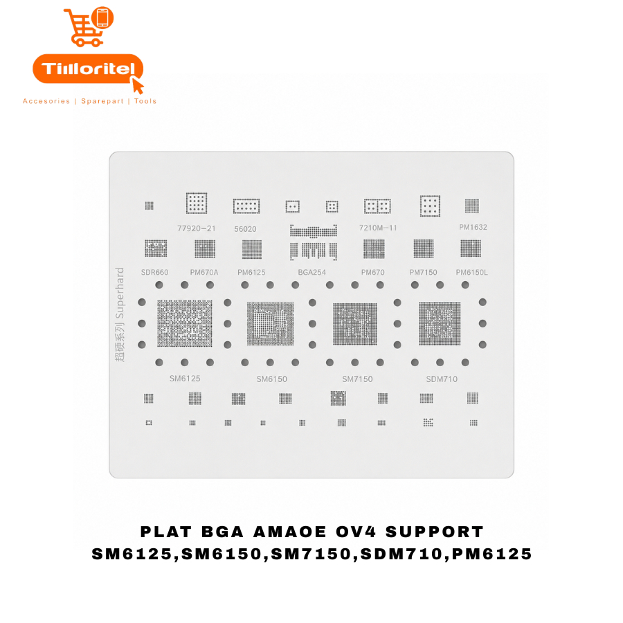 AMAOE OV4 BGA PLATE SUPPORT SM6125,SM6150,SM7150,SDM710,PM6125