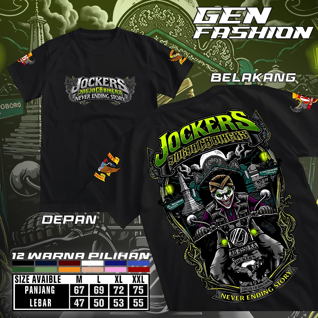 JOCKERS JOGJA CB BIKERS 23RD ANNIVERSARY EVENT เสื้อยืด 20 กันยายน 2026