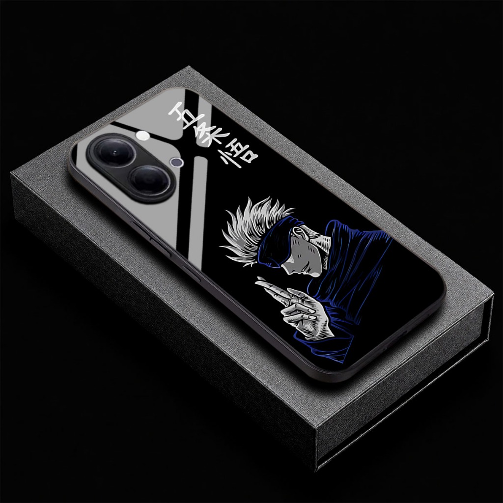 Softcase vivo y05 y11d วัสดุ Glass Glossy Shiny Anime Motif/C57/Case vivo y05 y11d/casing vivo y05 y