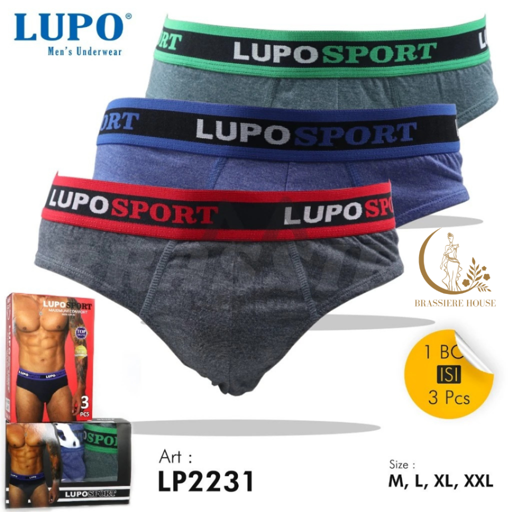 KATUN (3 ชิ้น) LP-2231 MENS MISTY COTTON SPORT UNDERWEAR