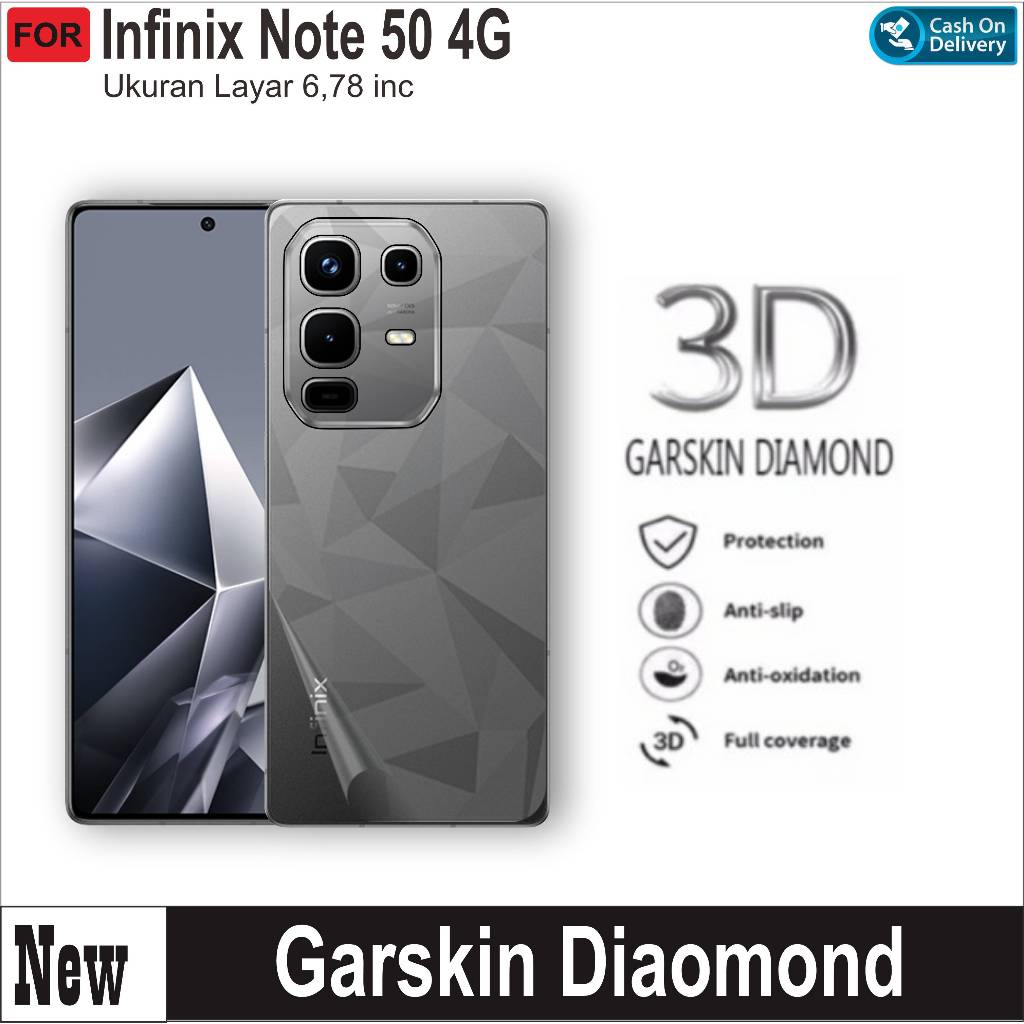 Skin Carbon Infinix Note 50 Note 50 Pro Note 50 Pro Plus Note 50X Note 50S Garskin Anti เชื้อรา