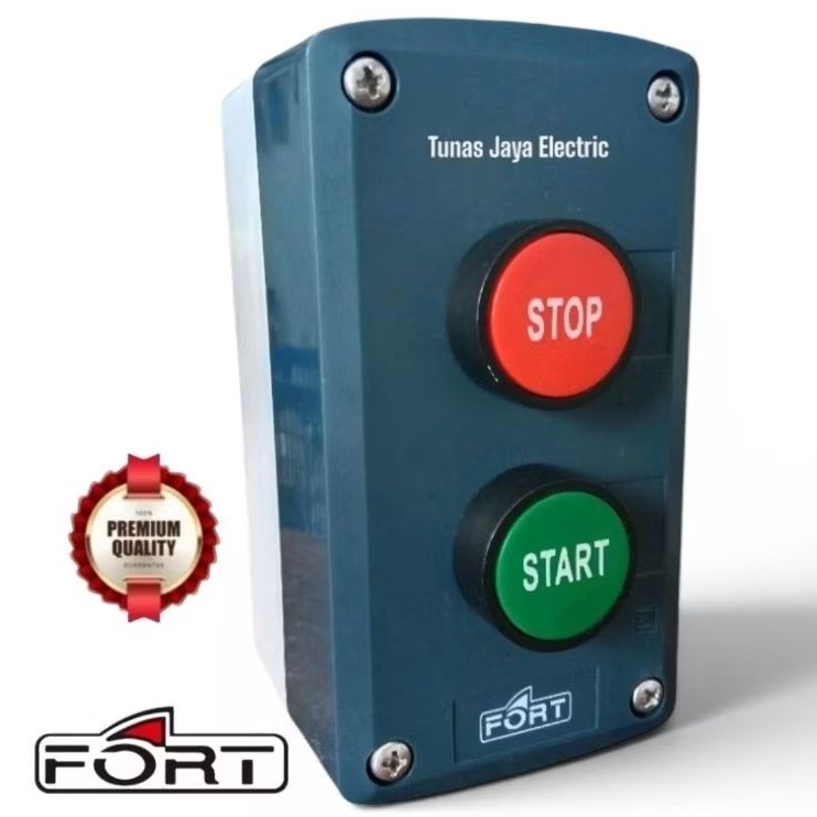 TOMBOL PREMIUM กล่องปุ่มกด 2 ปุ่มสตาร์ท/หยุด FORT (ราคาชุด)