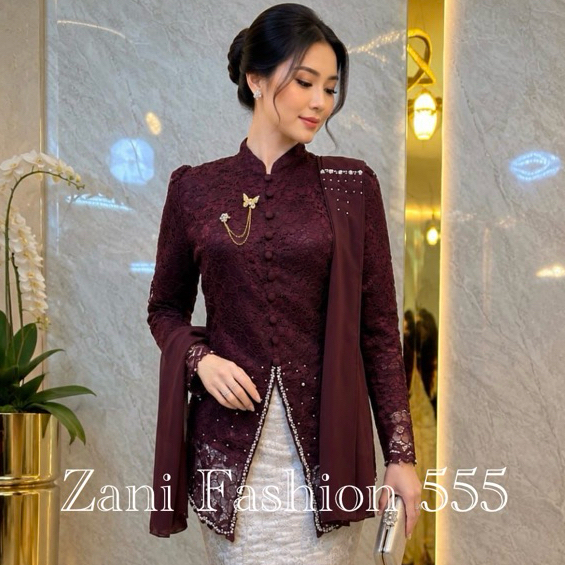 (TOP เท่านั้น) NIKITA BROCADE KEBAYA/ NIKITA KEBAYA PLUS SHAWL/MODERN KEBAYA SET
