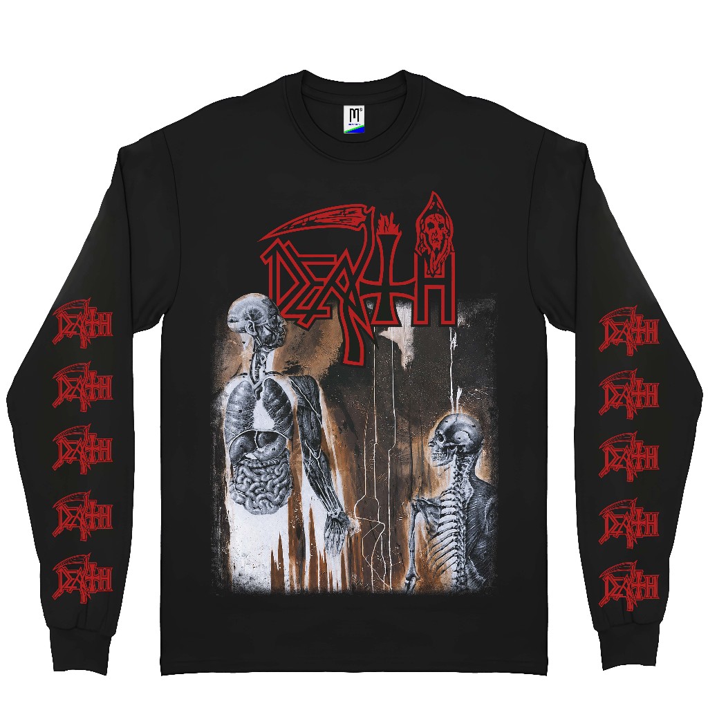 เสื้อยืด LONG SLEEVE DEATH - HUMAN TOUR 1991-92| เสื้อยืดเพลง | เสื้อยืดวงดนตรี | บูทแล็ก |