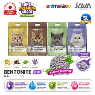 Animal&co Bentonite 5L Pasir Kucing Gumpal Wangi