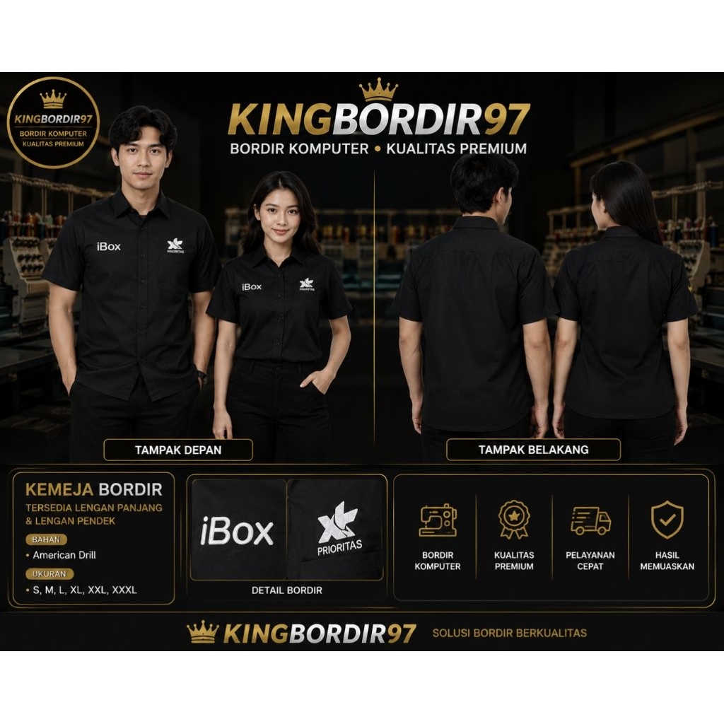 KEMEJA Ready Uniform Shirt I Box 1 pocket/pdh Shirt Uniform I Box XL
