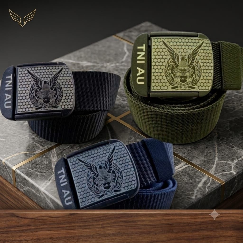 TNI AU Logo Tactical Belt - เข็มขัดยุทธวิธีโลโก้เลเซอร์คุณภาพ