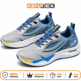 KENXIEX Dewa - Sepatu Sneakers Pria Olahraga Running Sepatu Casual Cowok
