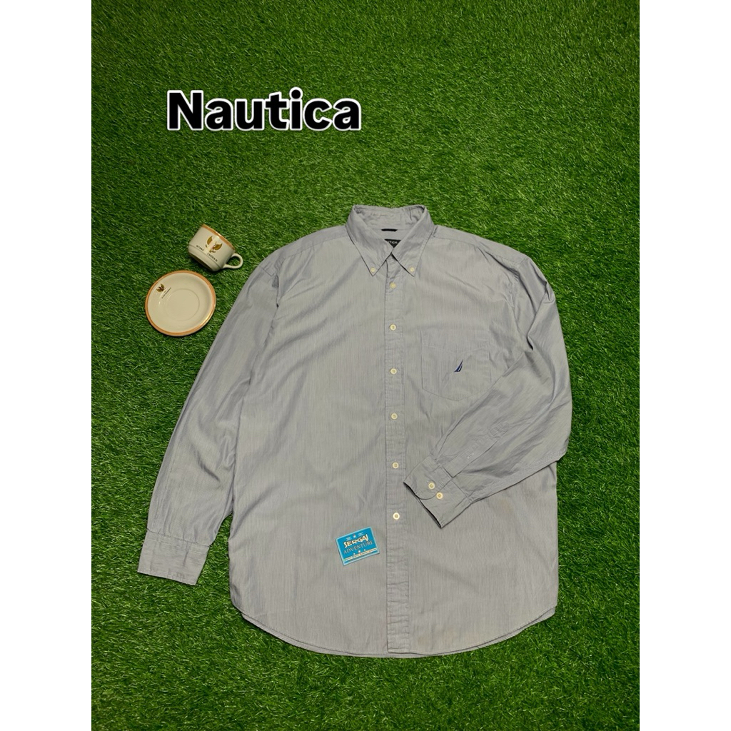 KEMEJA เสื้อเชิ้ตแขนยาว NAUTICA มือสองดั้งเดิม
