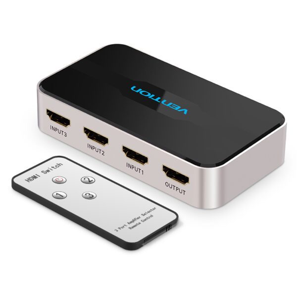 สวิตช์ HDMI VENTION 3 IN 1 OUT 4K AFFH0