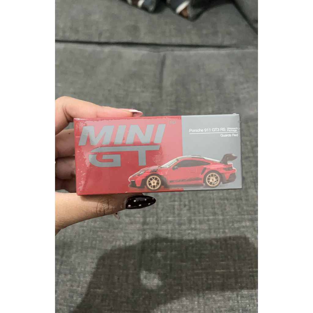 Mini GT 64 Porsche 911 (992) GT3 RS Weissach Package Guards สีแดง 1060