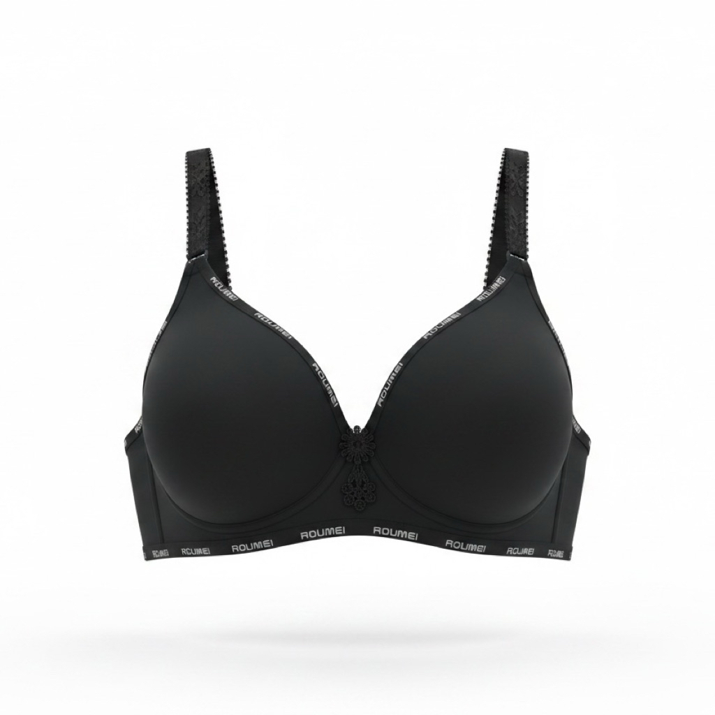 ROUMEI B Cup Womens Bra ไซส์ 34-40 ไม่ใช่ลวด โฟมบาง