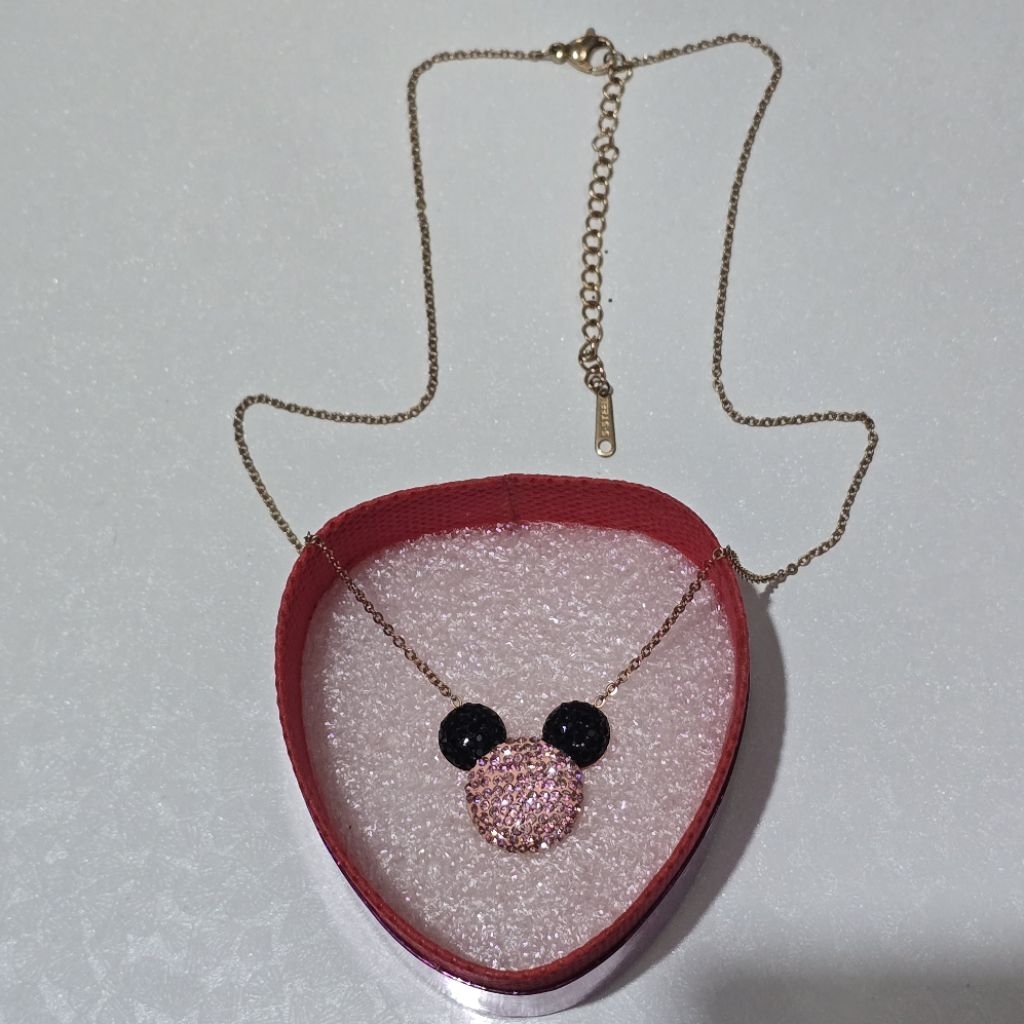 MICKEY NECKLACE/MICKEY MINIE HEAD EARRINGS/MICKEY IMITATION EARRINGS/MINIE/BVLGARI