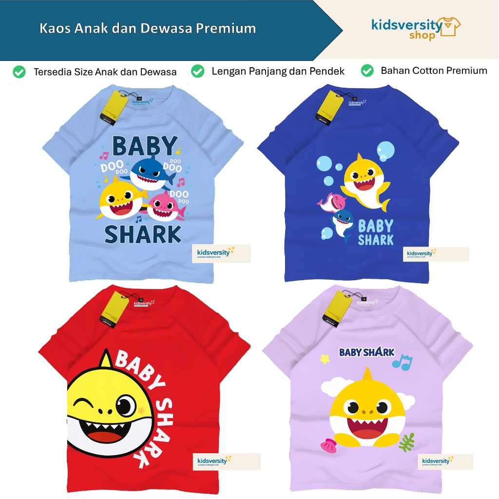 เสื้อพรีเมี่ยมแขนยาว Baby Shark