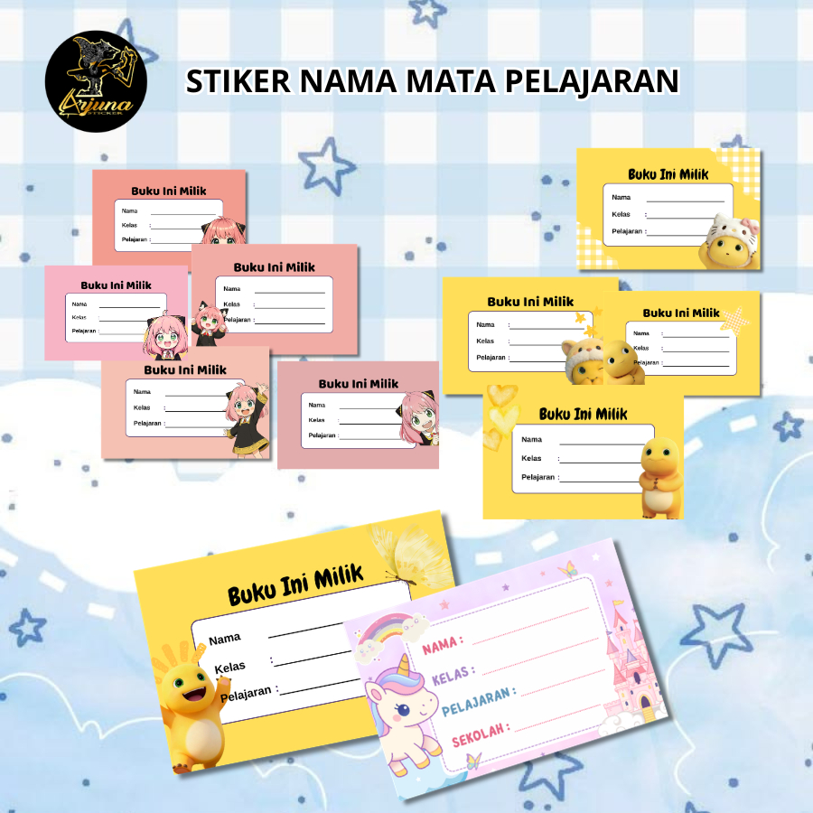 MATA 50 ชิ้น CHARACTER LESSON STICKERS