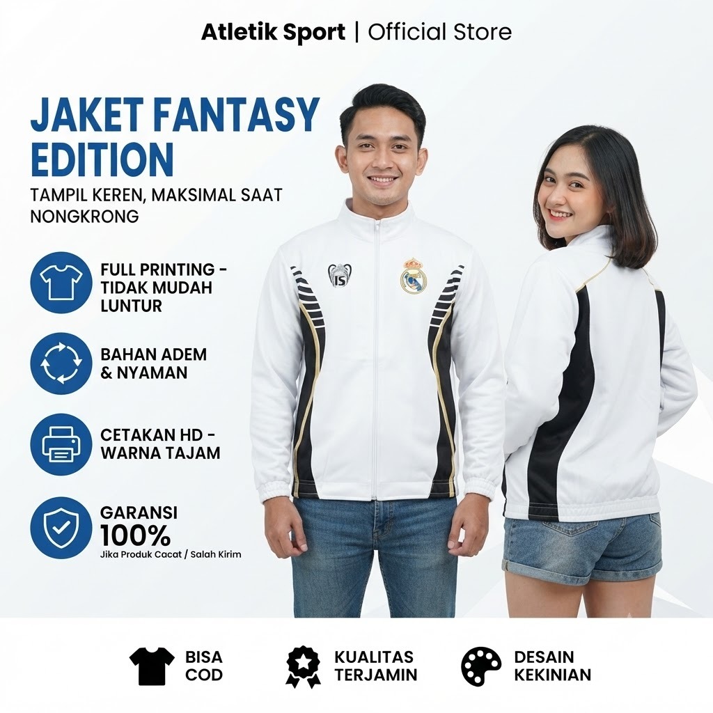 เสื้อแจ็คเก็ตจริง MADRID 15 UCL EDITION