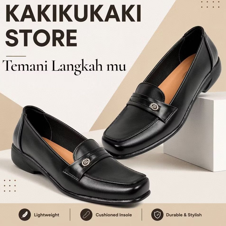 Original Black Womens รองเท้าโลฟเฟอร์ผู้หญิงรองเท้าสํานักงาน