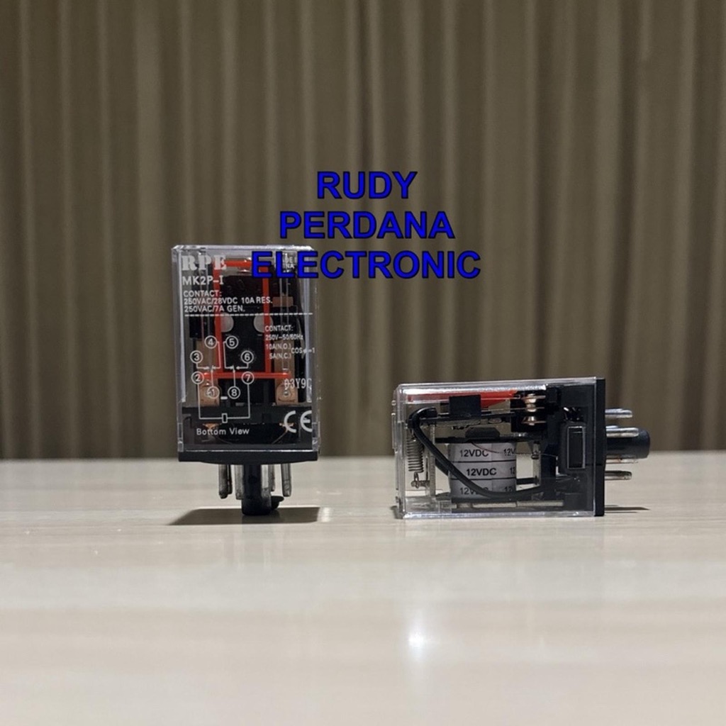 RELAY MK MK2 MK2P MK2PI MK2P-I 8P 8 PIN LEGS 12VDC DC 12V 12 VOLT RPE