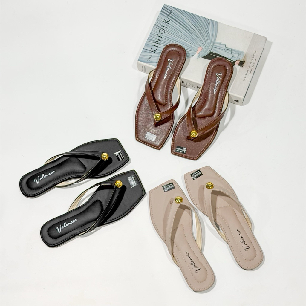 VALENCIA • LULI FLAT SANDALS BY VALENCIA • รองเท้าแตะผู้หญิง • รองเท้าผู้หญิง