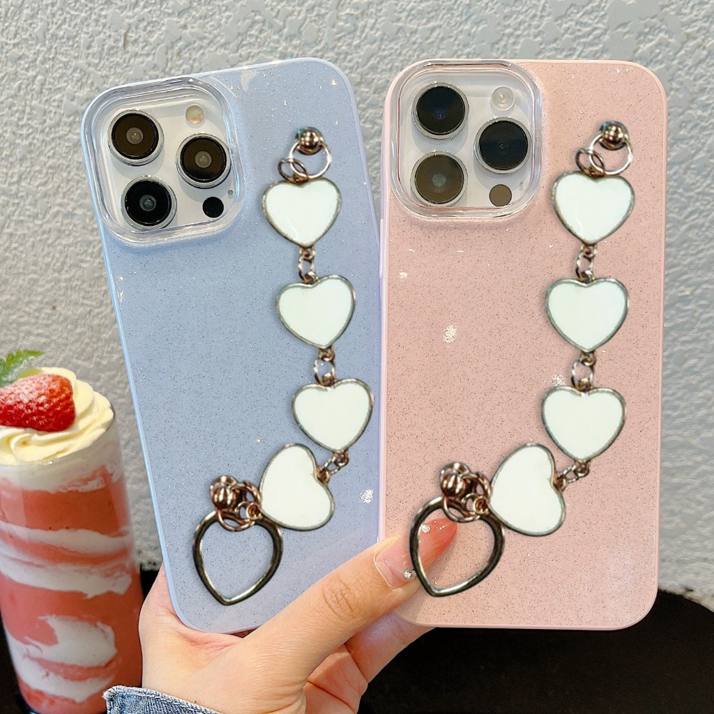 สําหรับ SAMSUNG A08 A18 A27 S24 S26 ULTRA Heart Grip Glitter Blink Stardust สีพาสเทล GC241 PB12262