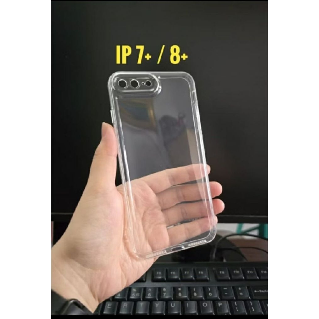CLEAR TPU SOFTCASE IP7 PLUS / 8 PLUS / TRANSPARENT CASE SPACE IP7PLUS 8PLUS