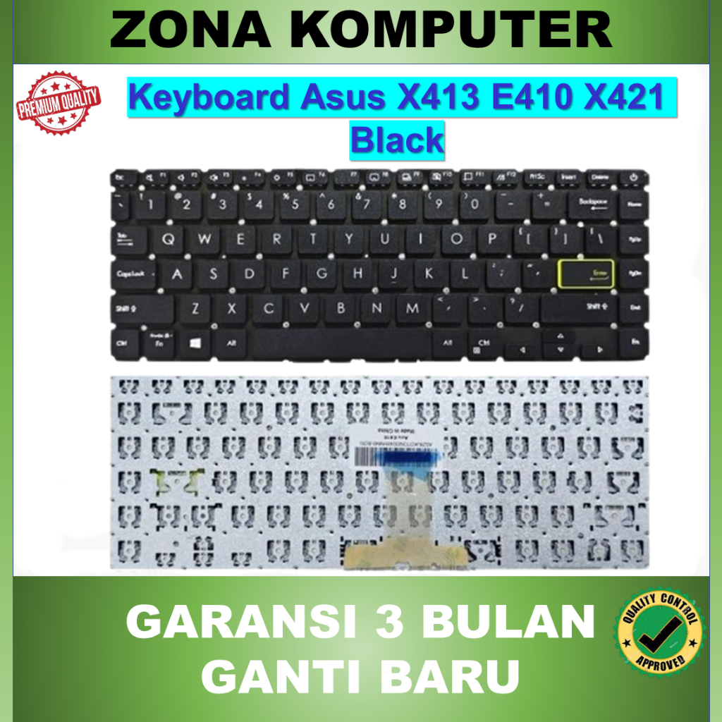 Asus Vivobook 14 A413 X413 E410 K413E K413EA K413EQ K413F K413FA K407 S413 S433 K413 สีดํา