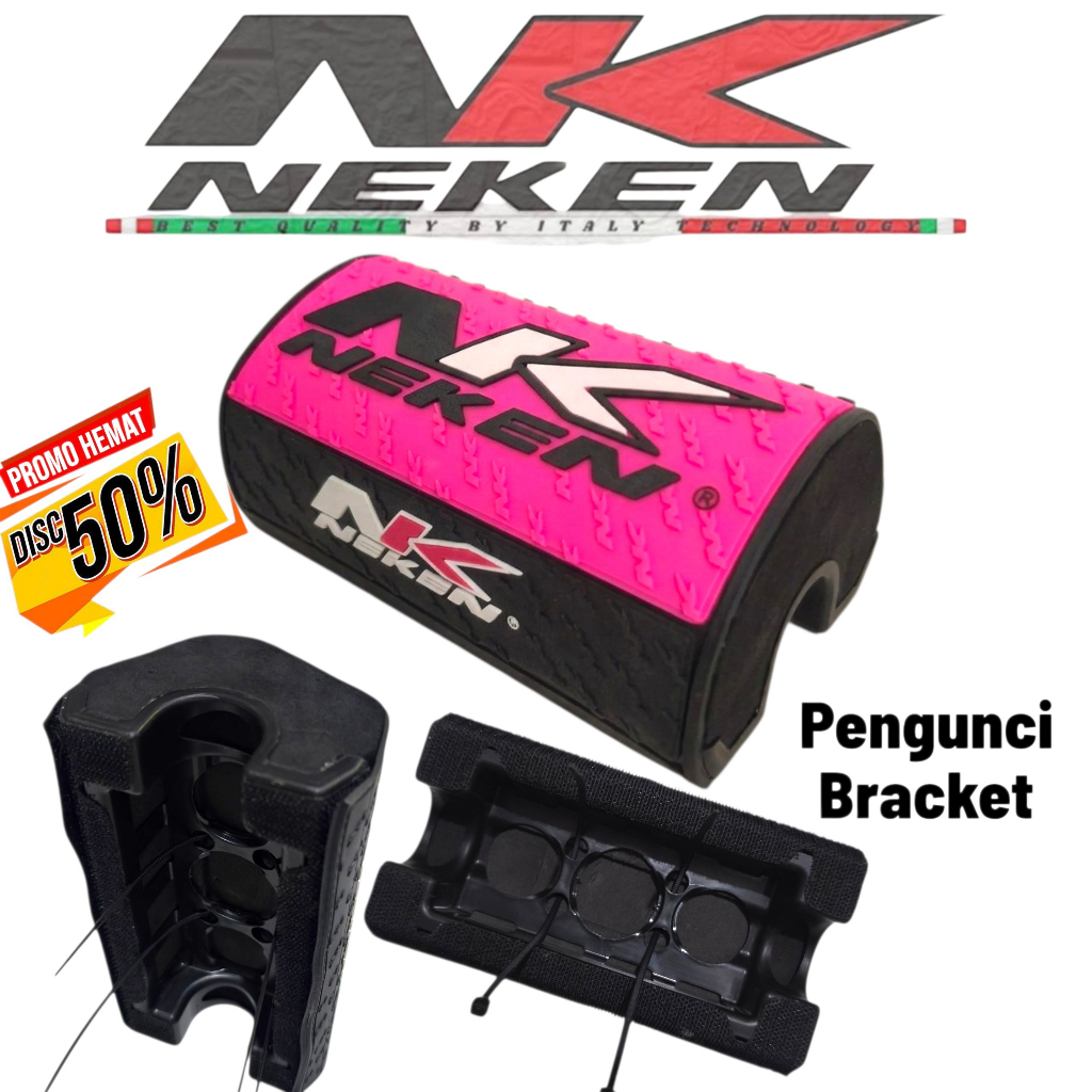 WAREHOUSE นําเข้า NK HANDLEBAR FOAM 3D LOGO RUBBER HANDLEBAR โฟมพร้อม COOL DESIGN BRACKET LOCK