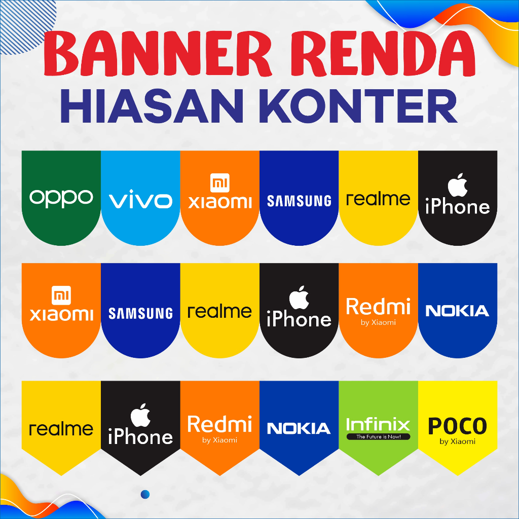 BANNER COUNTER DECORTATIONS COUNTER HAPE