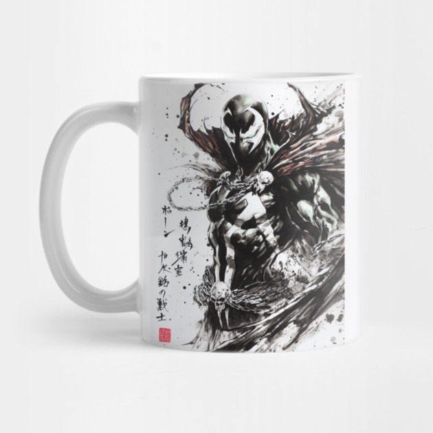 Anti Hero COmic Spawn Kanji ญี่ปุ่น - แก้วชาสปาwn