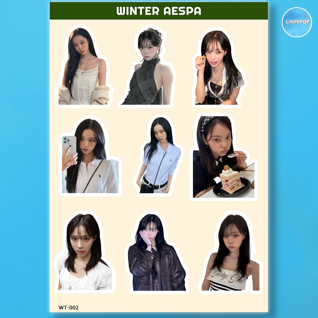 สติ๊กเกอร์ฤดูหนาว AESPA I WINTER AESPA I AESPA KPOP I สติ๊กเกอร์ KPOP I สติ๊กเกอร์ AESPA KPOP I สติ๊